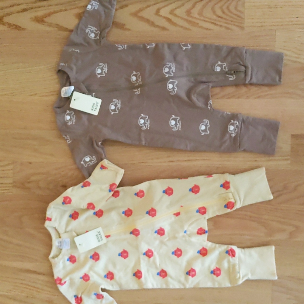 Zip up footie pajamas